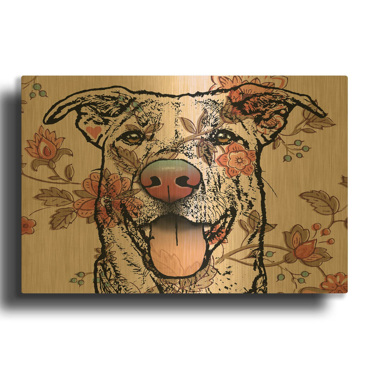 'Look Beyond' By Dean Russo Gold Metal Wall Art