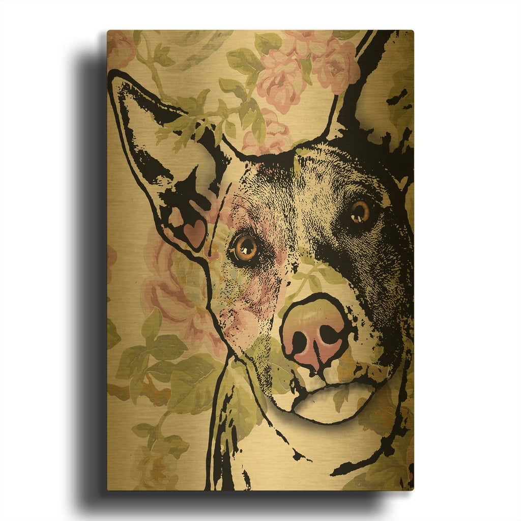 'Love Grows' By Dean Russo Gold Metal Wall Art