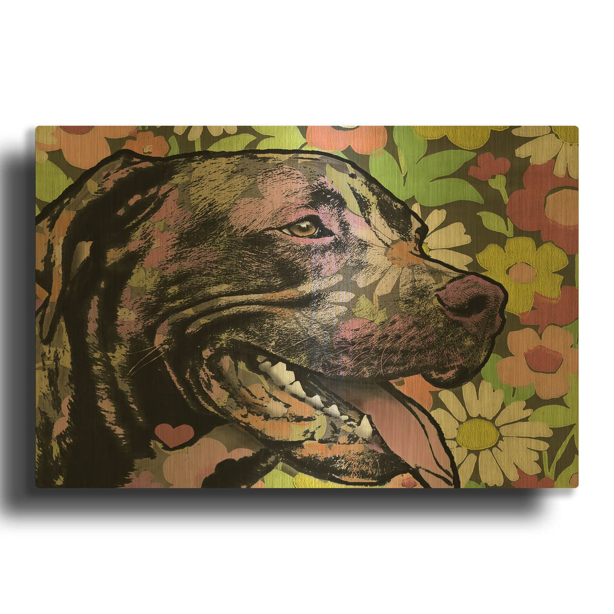 'Out There' By Dean Russo Gold Metal Wall Art
