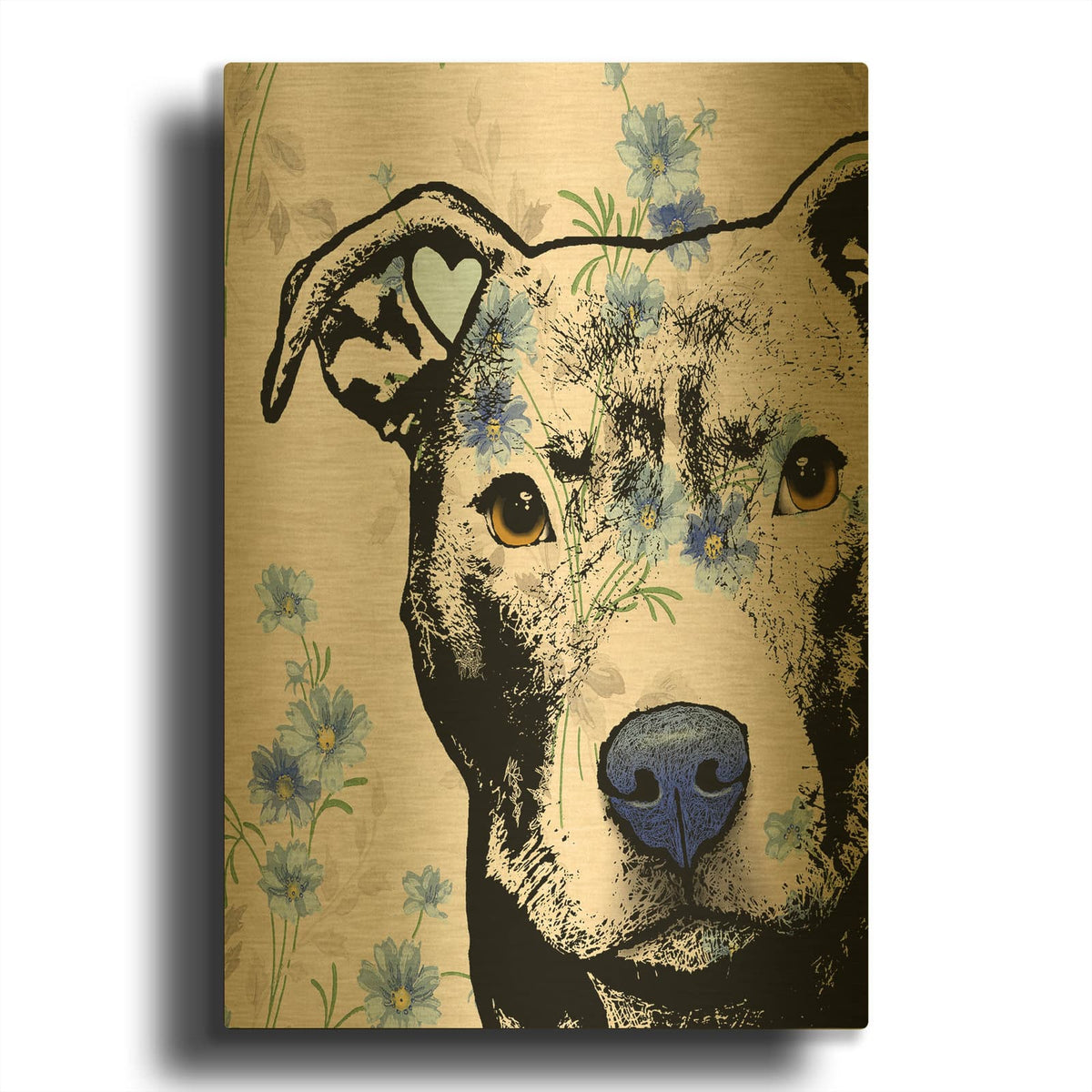 'Pitster' By Dean Russo Gold Metal Wall Art