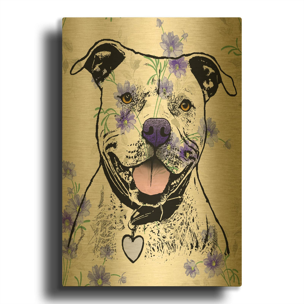 'Steal Your Heart' By Dean Russo Gold Metal Wall Art