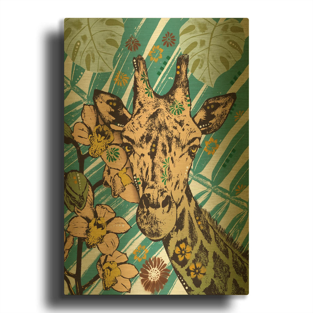 'Tropic Friends 4' By Dean Russo Gold Metal Wall Art