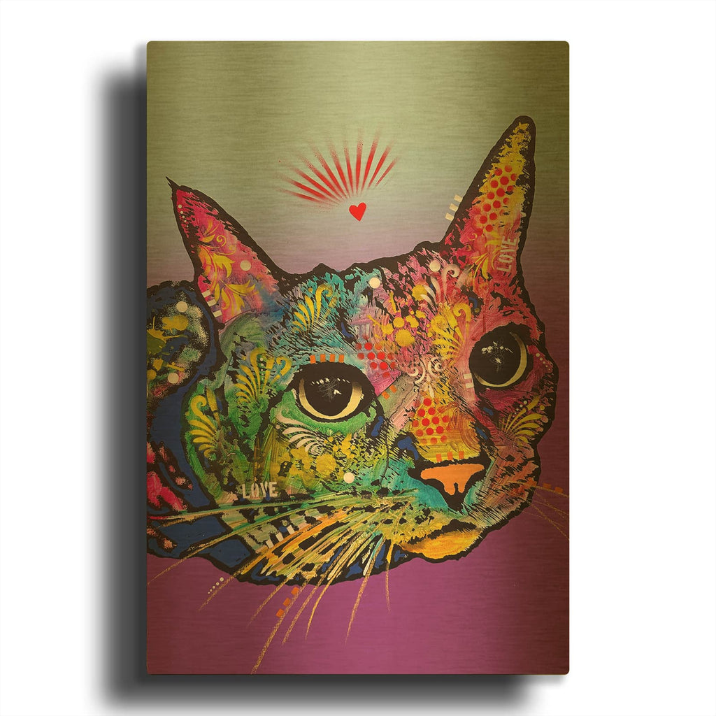'Baby Face' By Dean Russo Gold Metal Wall Art