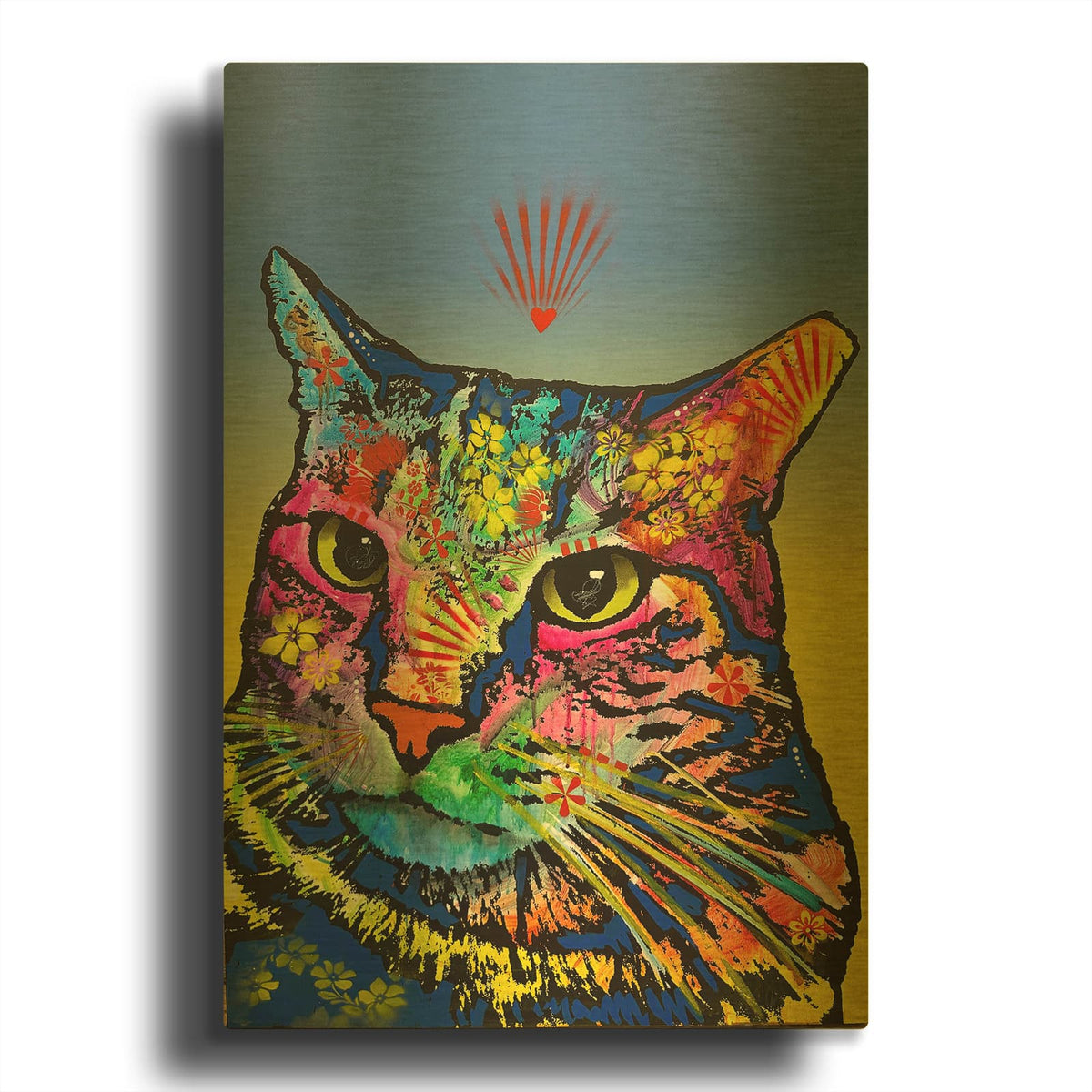 'Bing' By Dean Russo Gold Metal Wall Art