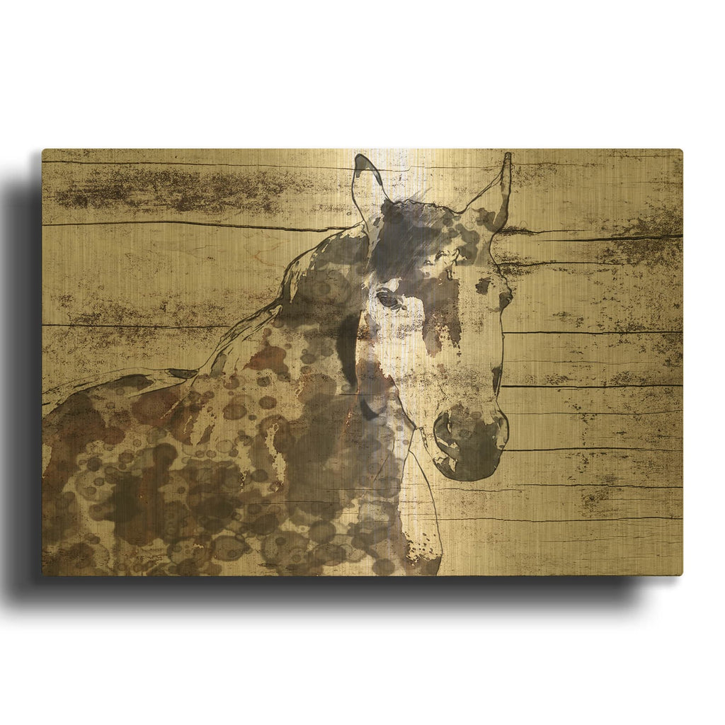 'Poly 1' By Irena Orlov Gold Metal Wall Art