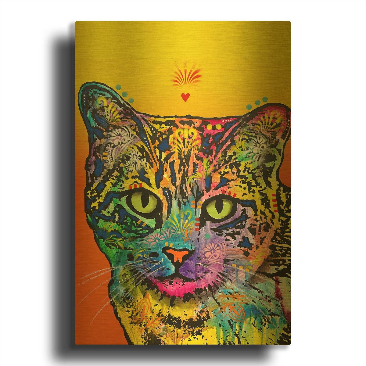 'Tiger At Heart' By Dean Russo Gold Metal Wall Art