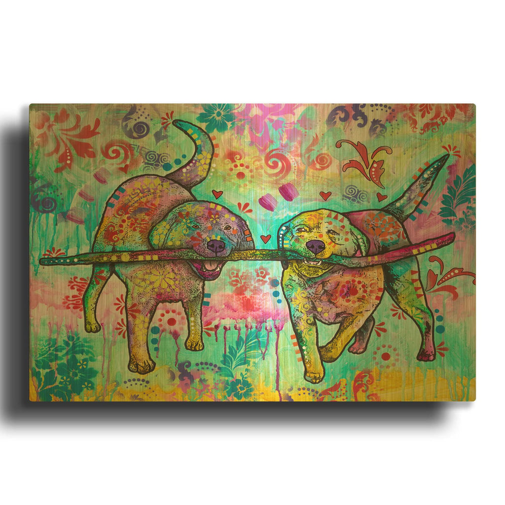 'Branch Managers' By Dean Russo Gold Metal Wall Art