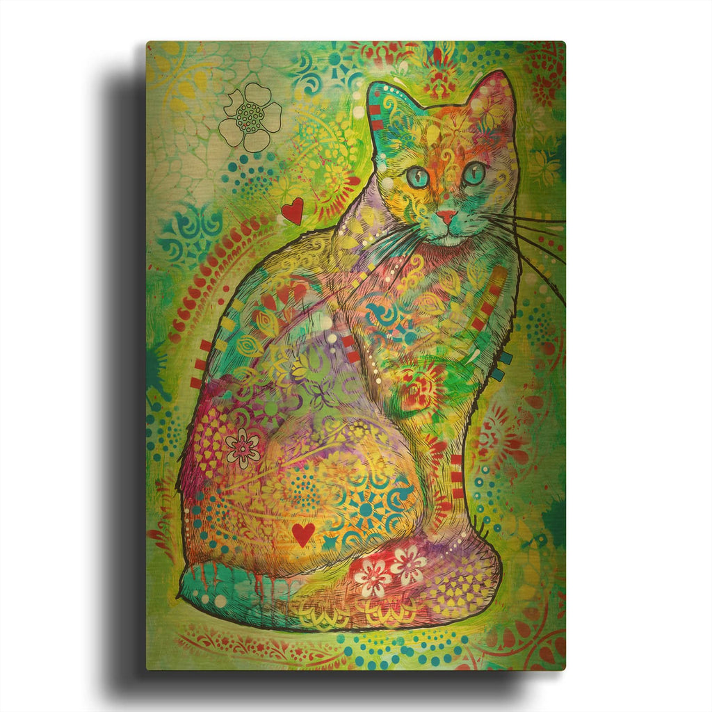'Lil Blue Eyes' By Dean Russo Gold Metal Wall Art