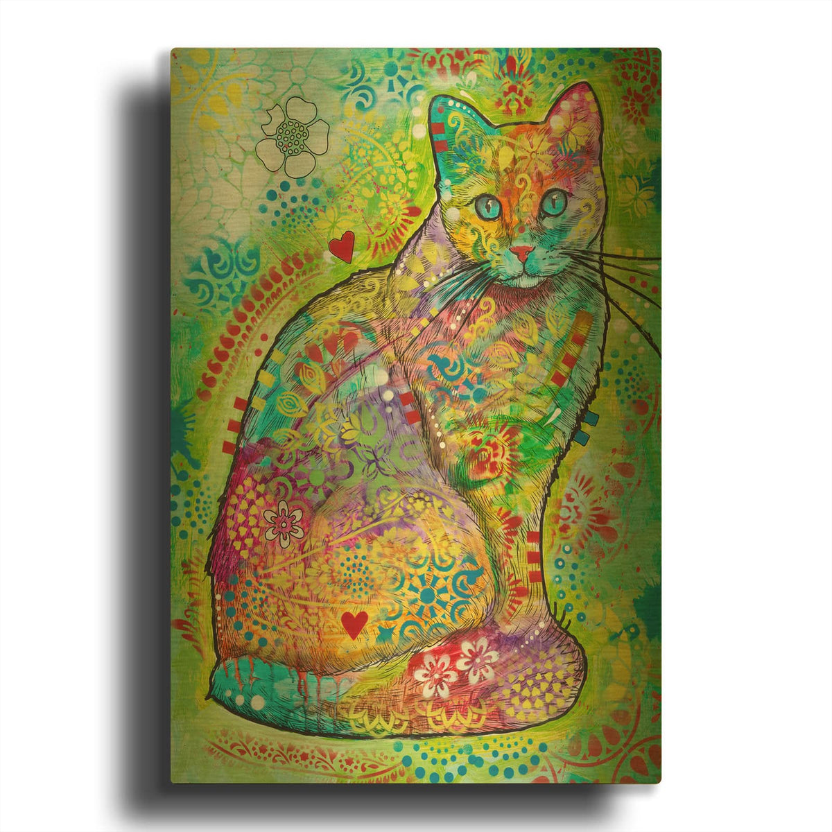 'Lil Blue Eyes' By Dean Russo Gold Metal Wall Art
