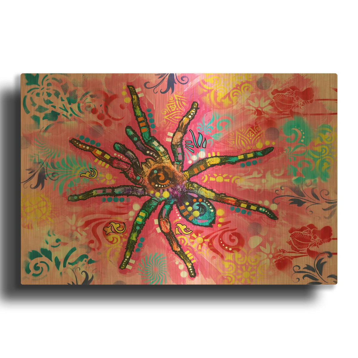 'Fuzzy Legs' By Dean Russo Gold Metal Wall Art