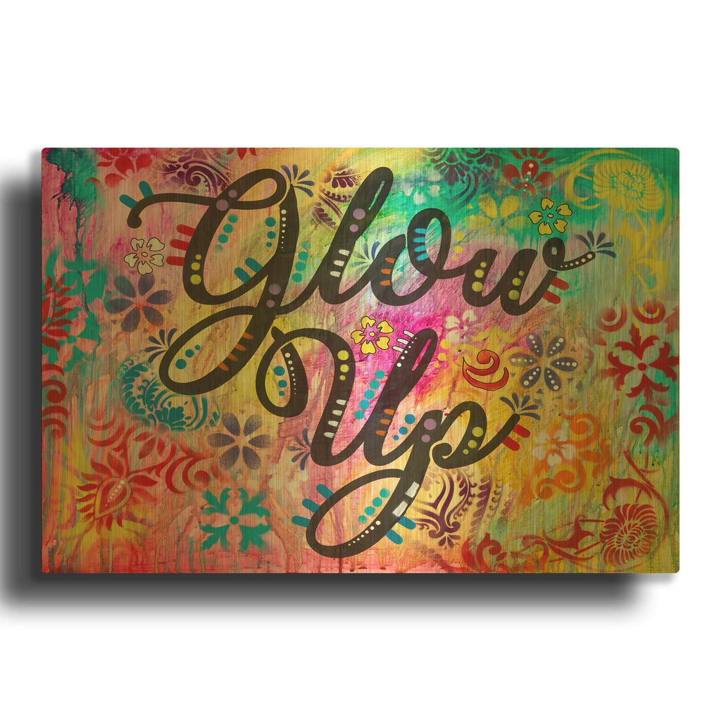 'Glow Up' By Dean Russo Gold Metal Wall Art
