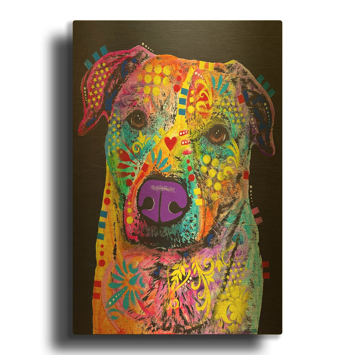 'Hunker' By Dean Russo Gold Metal Wall Art