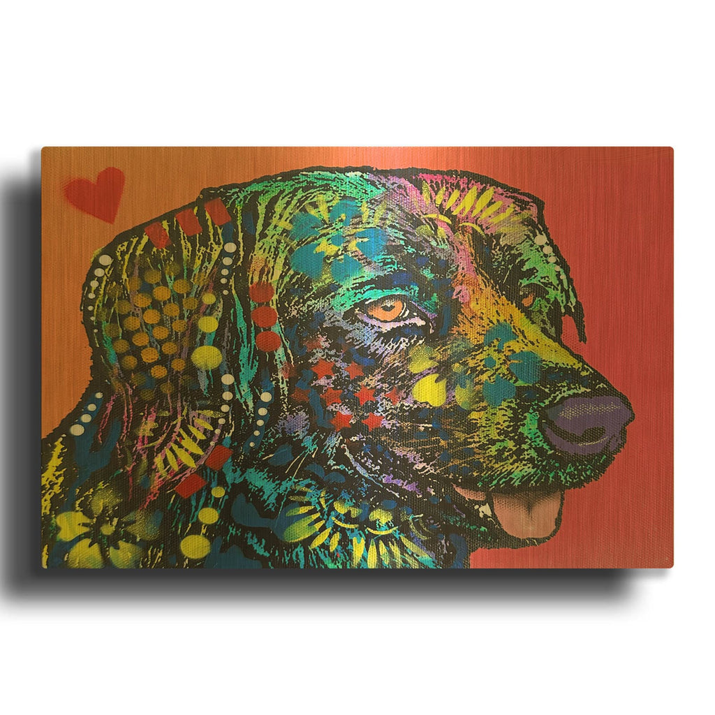 'Loving' By Dean Russo Gold Metal Wall Art