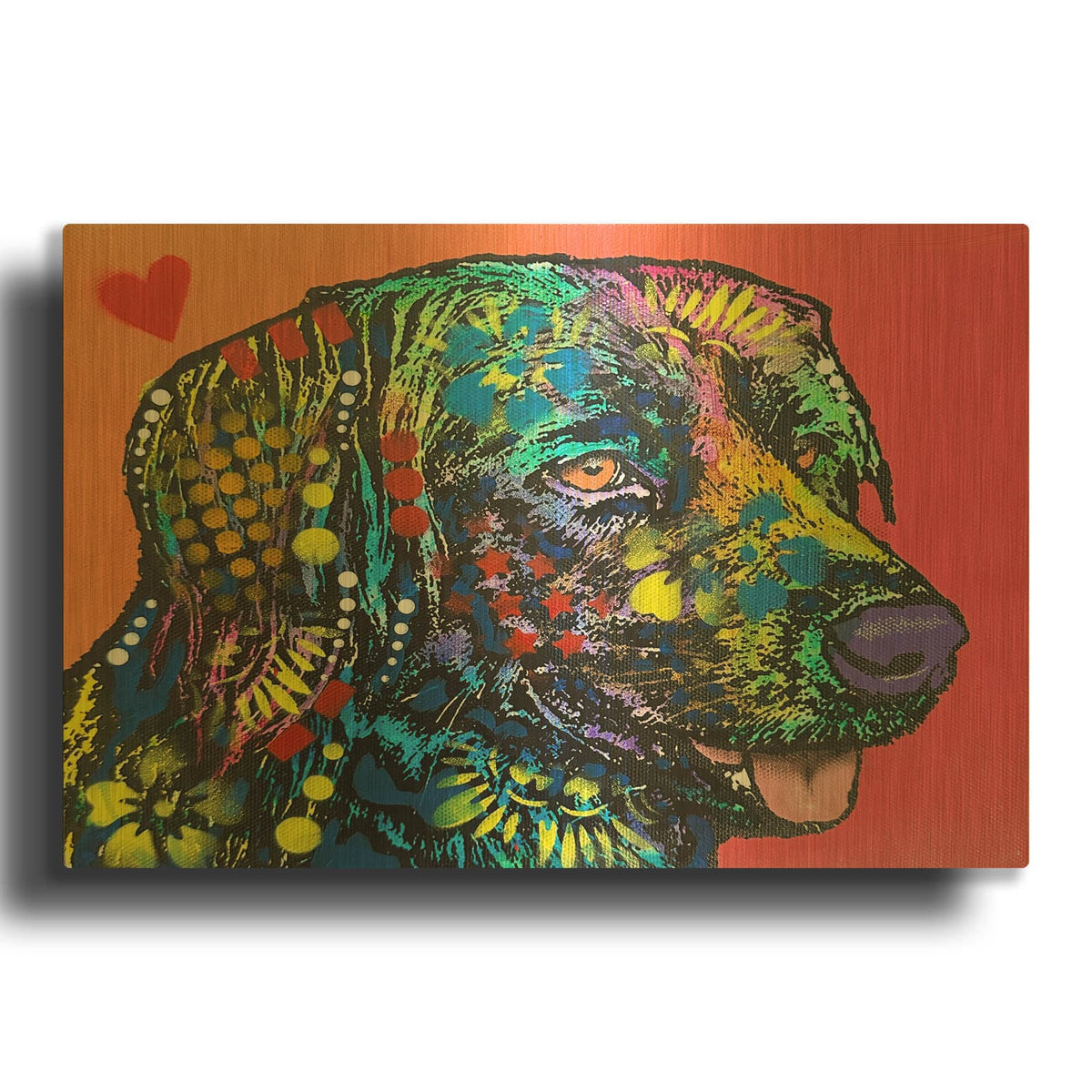 'Loving' By Dean Russo Gold Metal Wall Art