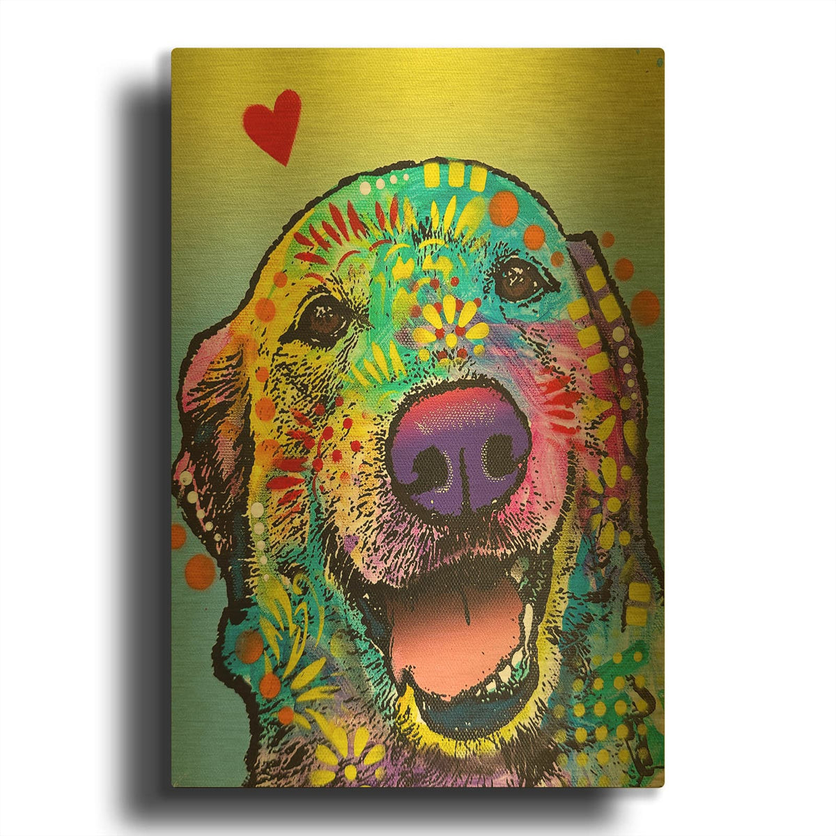 'Tested' By Dean Russo Gold Metal Wall Art