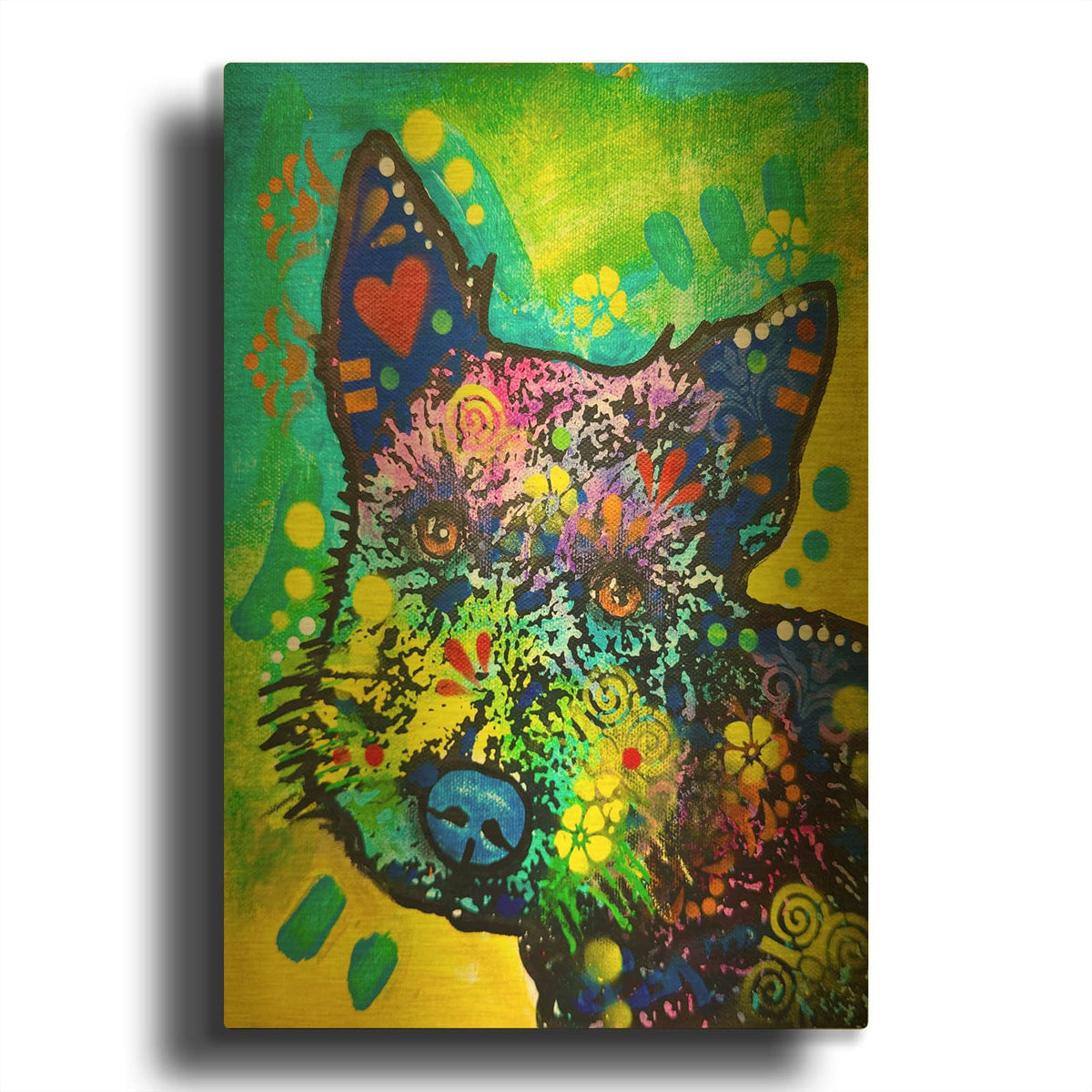 'Tilted' By Dean Russo Gold Metal Wall Art