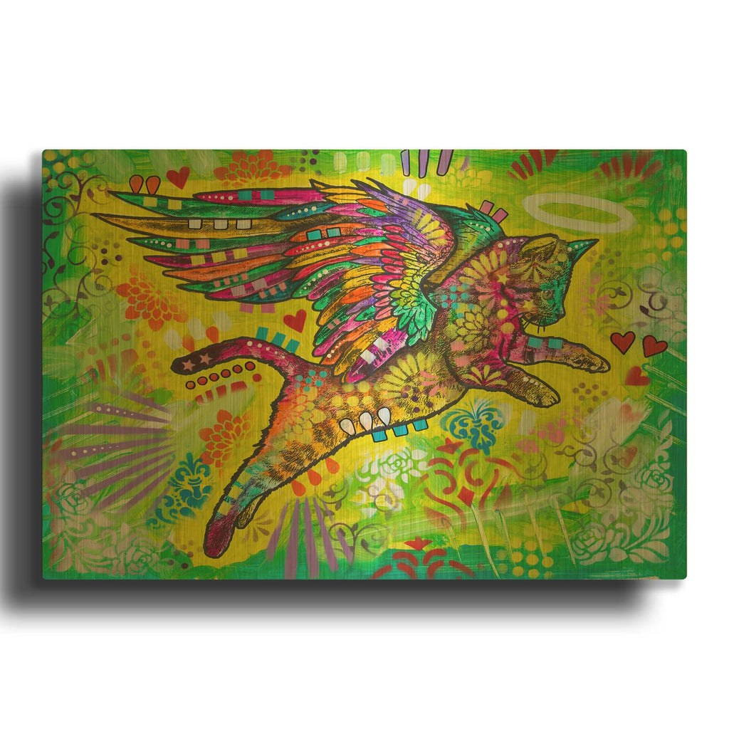'Cupid Kitty' By Dean Russo Gold Metal Wall Art