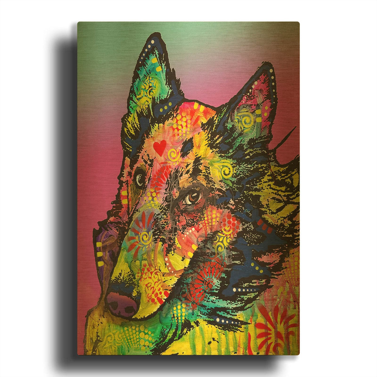 'Revert' By Dean Russo Gold Metal Wall Art