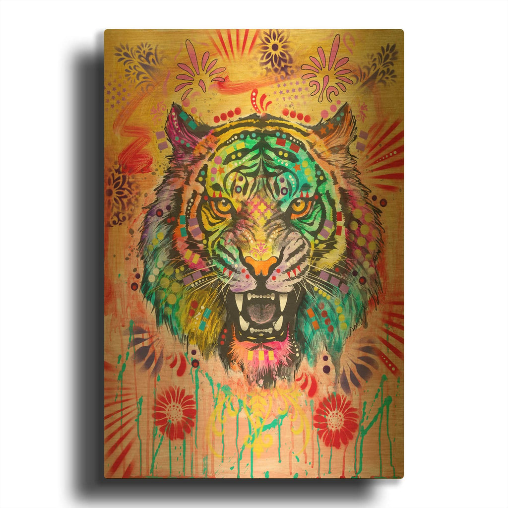 'Intimidation' By Dean Russo Gold Metal Wall Art