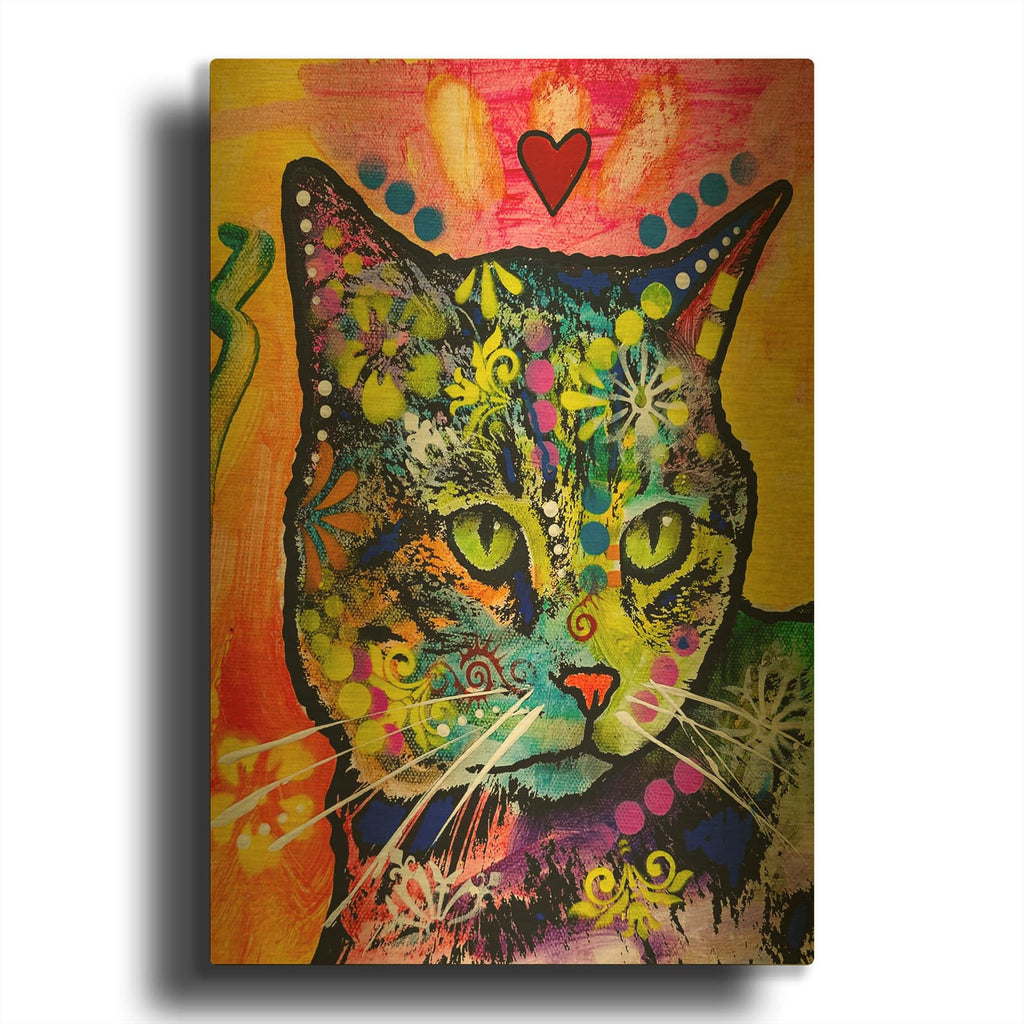'Can I Have Another Treat Papa' By Dean Russo Gold Metal Wall Art