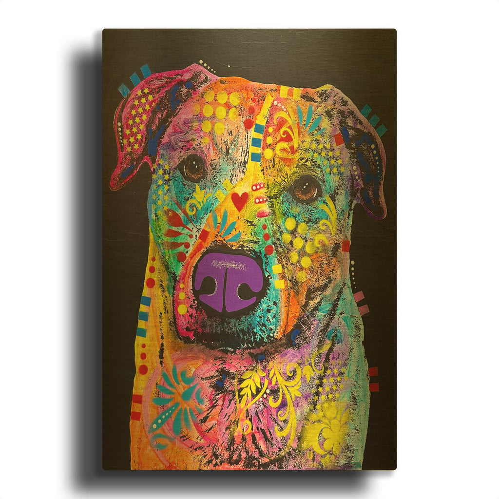 'Just A Little Bite Of Ham' By Dean Russo Gold Metal Wall Art