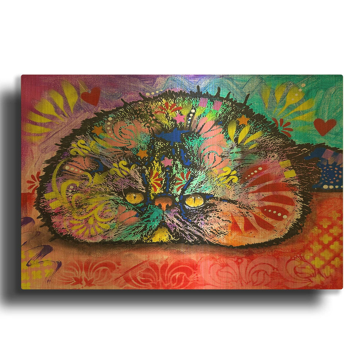'Am Potat Floof' By Dean Russo Gold Metal Wall Art