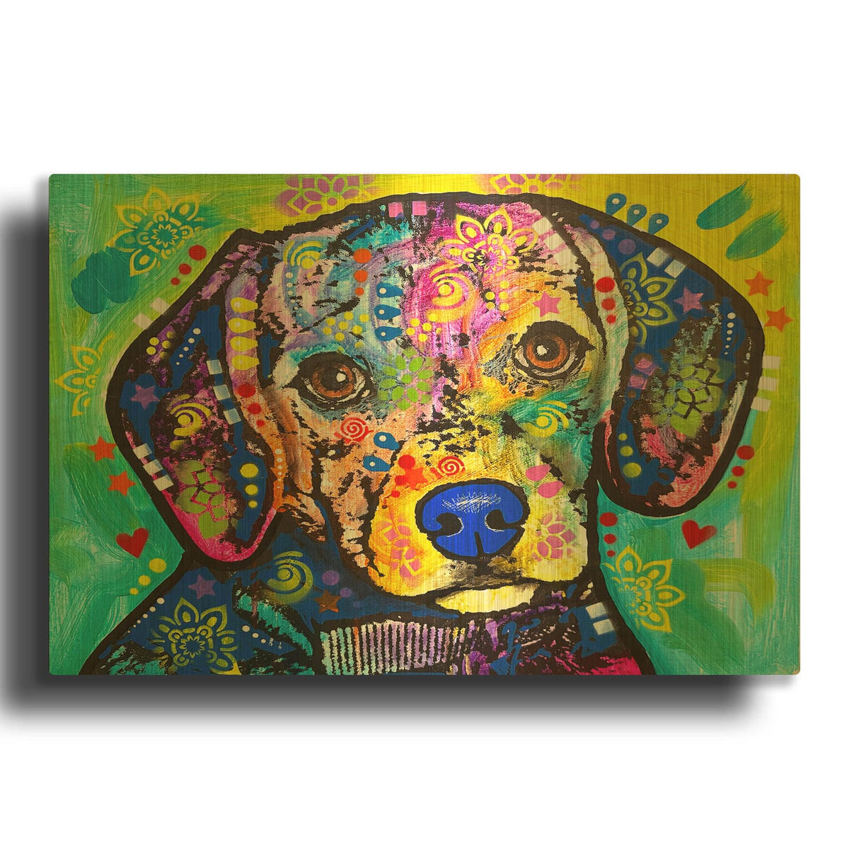 'Dapper Gent' By Dean Russo Gold Metal Wall Art