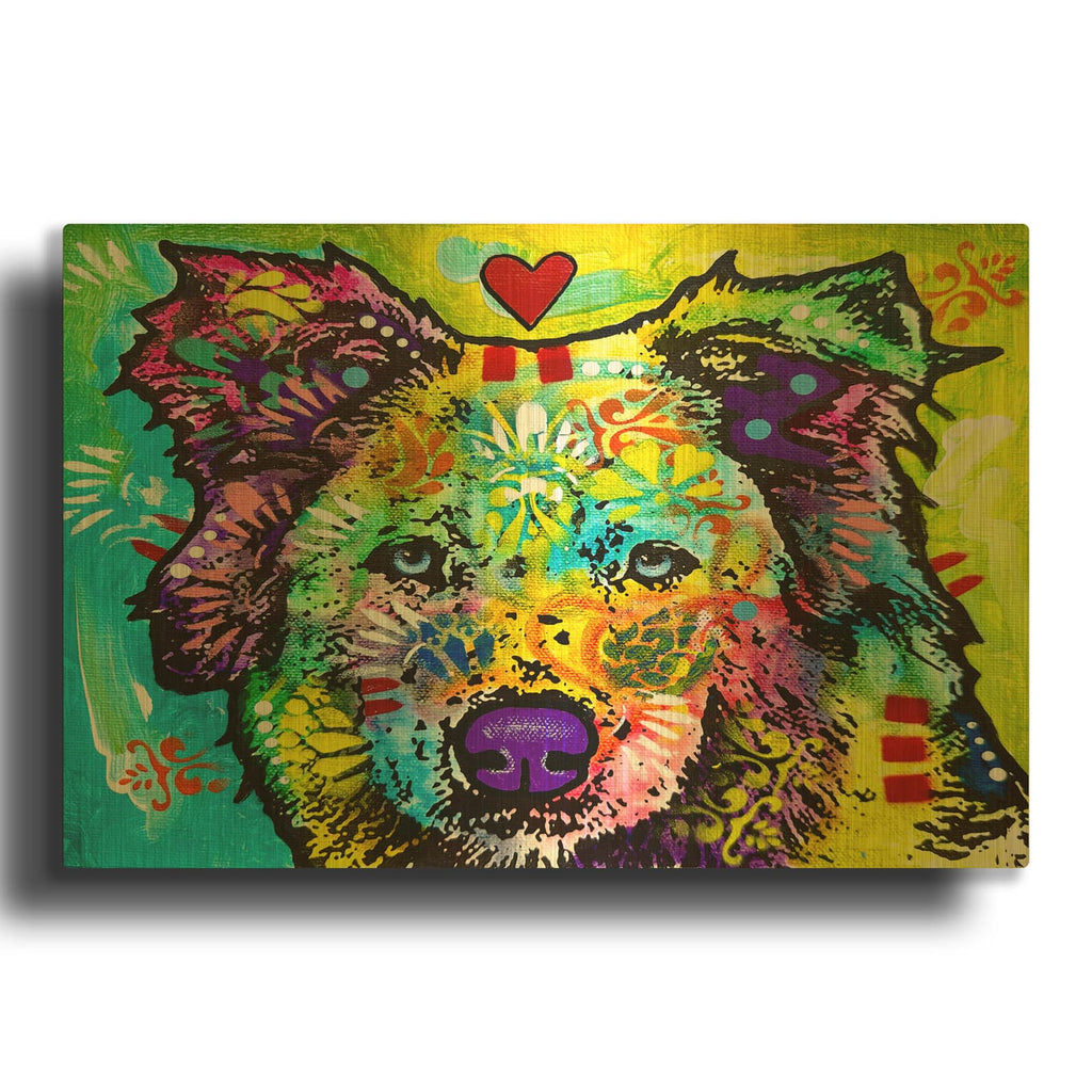 'How Do I Love Thee' By Dean Russo Gold Metal Wall Art