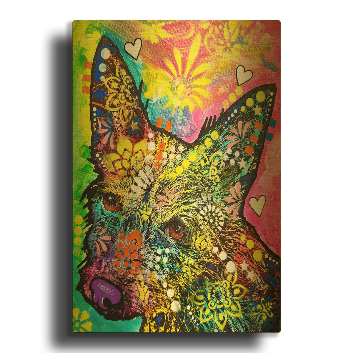 'Promise You Wont Be Mad' By Dean Russo Gold Metal Wall Art