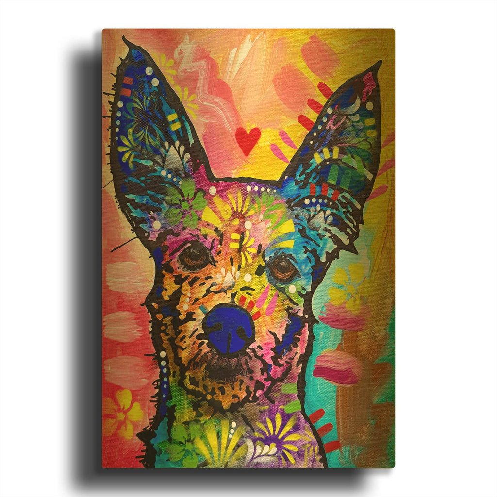 'Im Listening Im Listening' By Dean Russo Gold Metal Wall Art