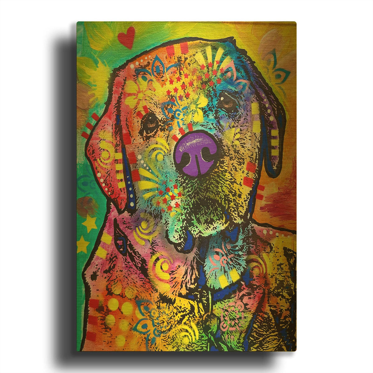 'The Warmth In Your Heart' By Dean Russo Gold Metal Wall Art