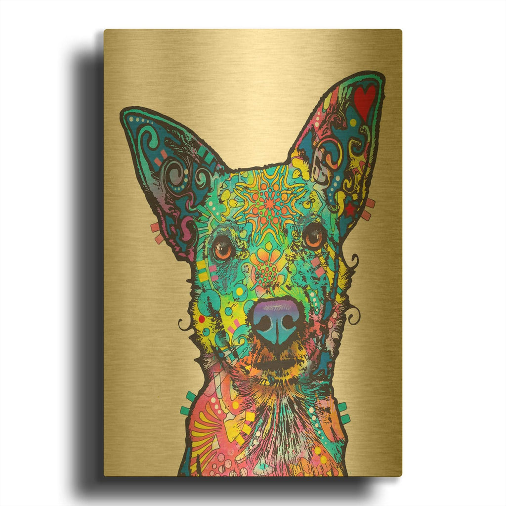'My Apologies Madame' By Dean Russo Gold Metal Wall Art