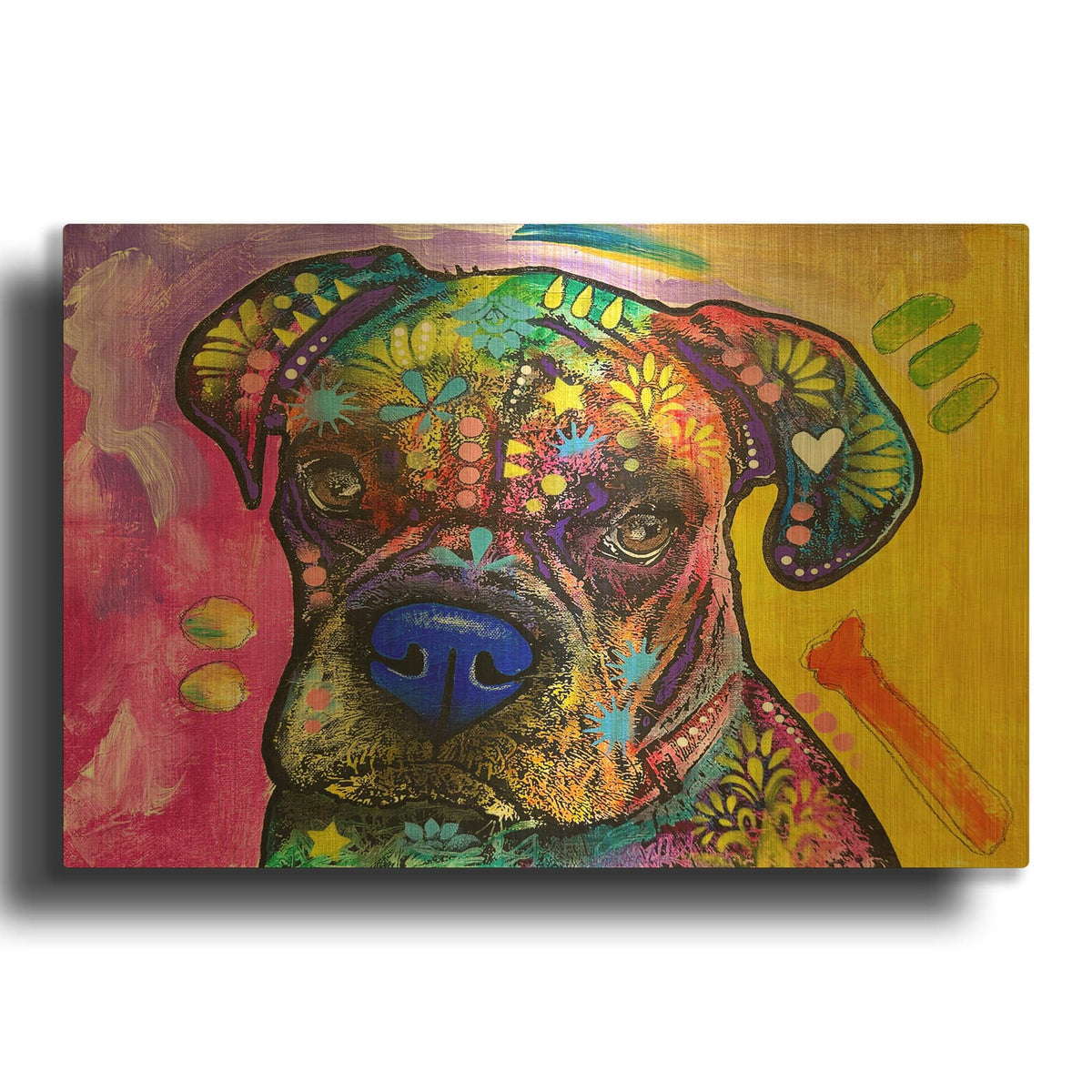 'You Promised Wed Go To The Park' By Dean Russo Gold Metal Wall Art