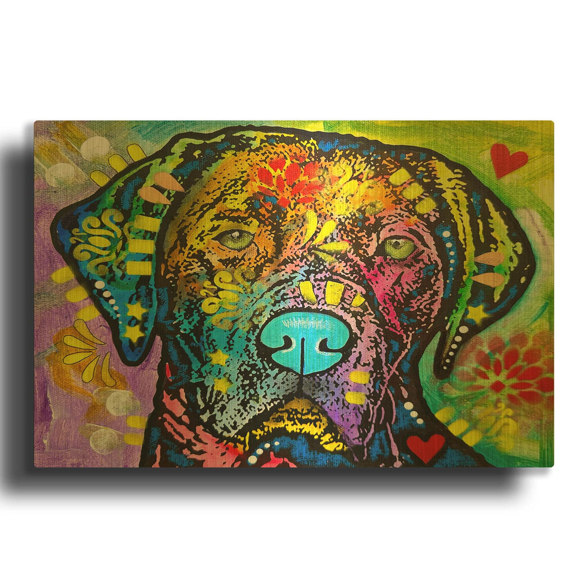 'What The Deuce' By Dean Russo Gold Metal Wall Art