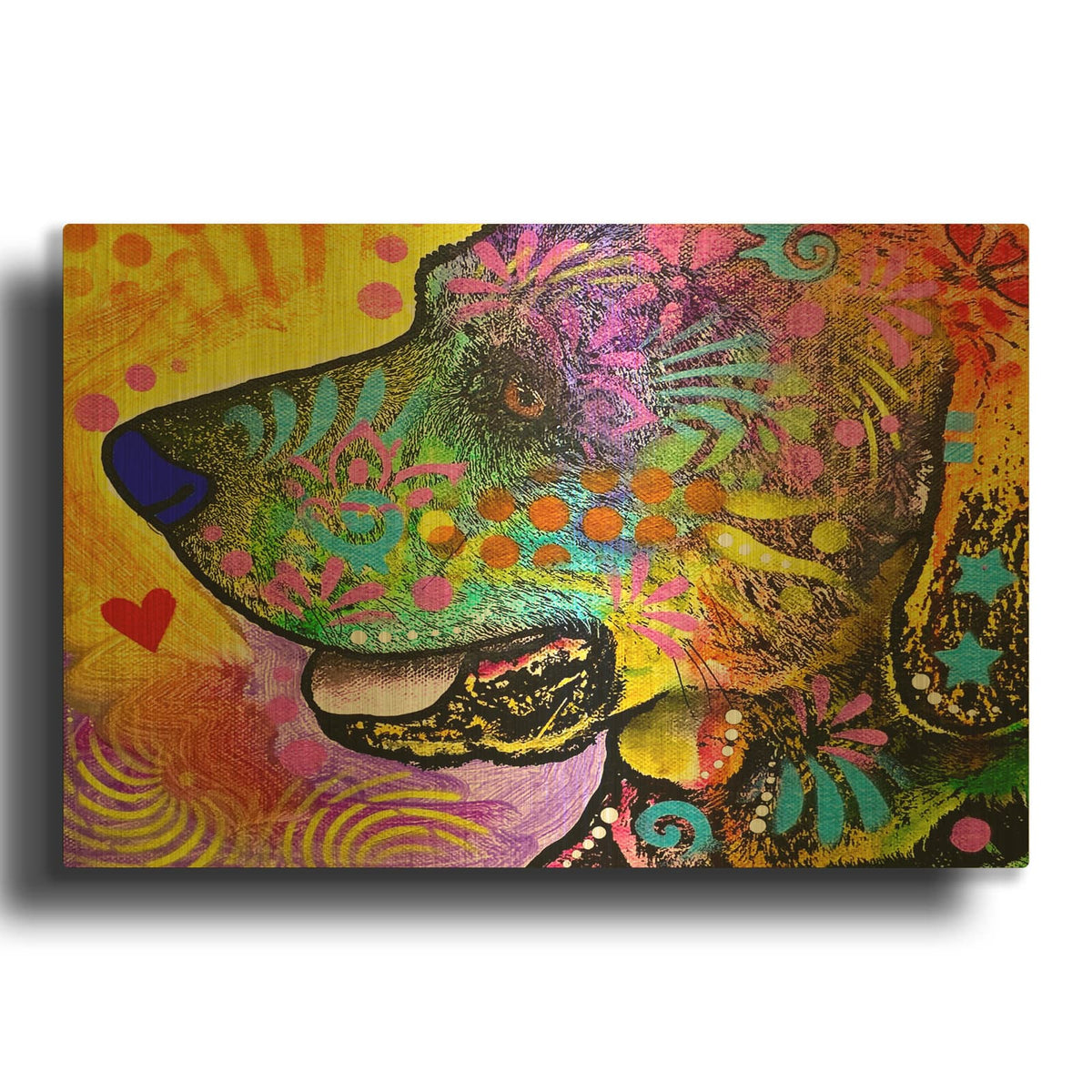 'I Can See For Miles' By Dean Russo Gold Metal Wall Art