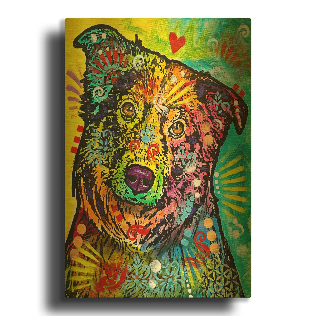 'You Need More Kisses' By Dean Russo Gold Metal Wall Art