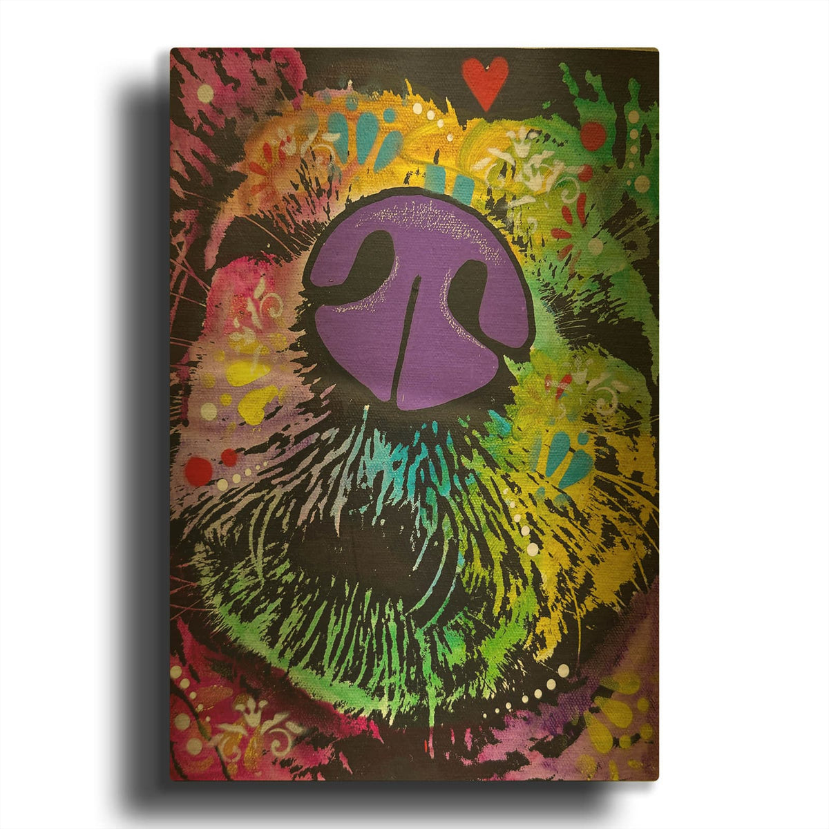 'Snoozling Snoot' By Dean Russo Gold Metal Wall Art