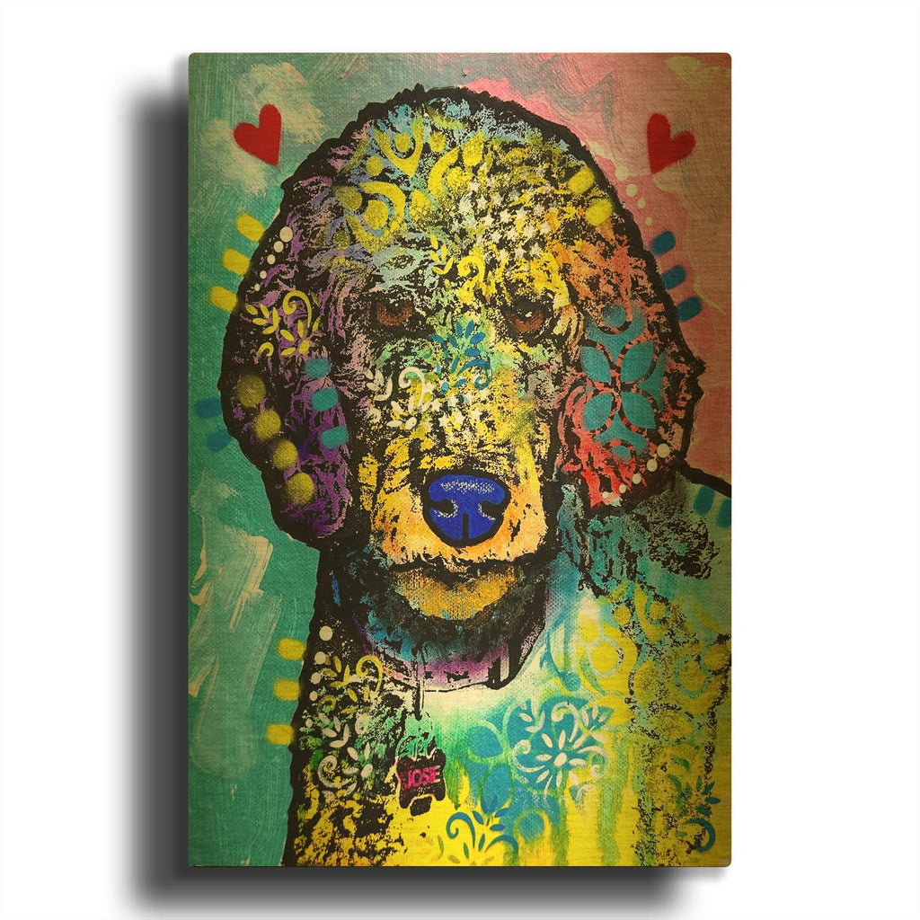 'Curly Jose' By Dean Russo Gold Metal Wall Art