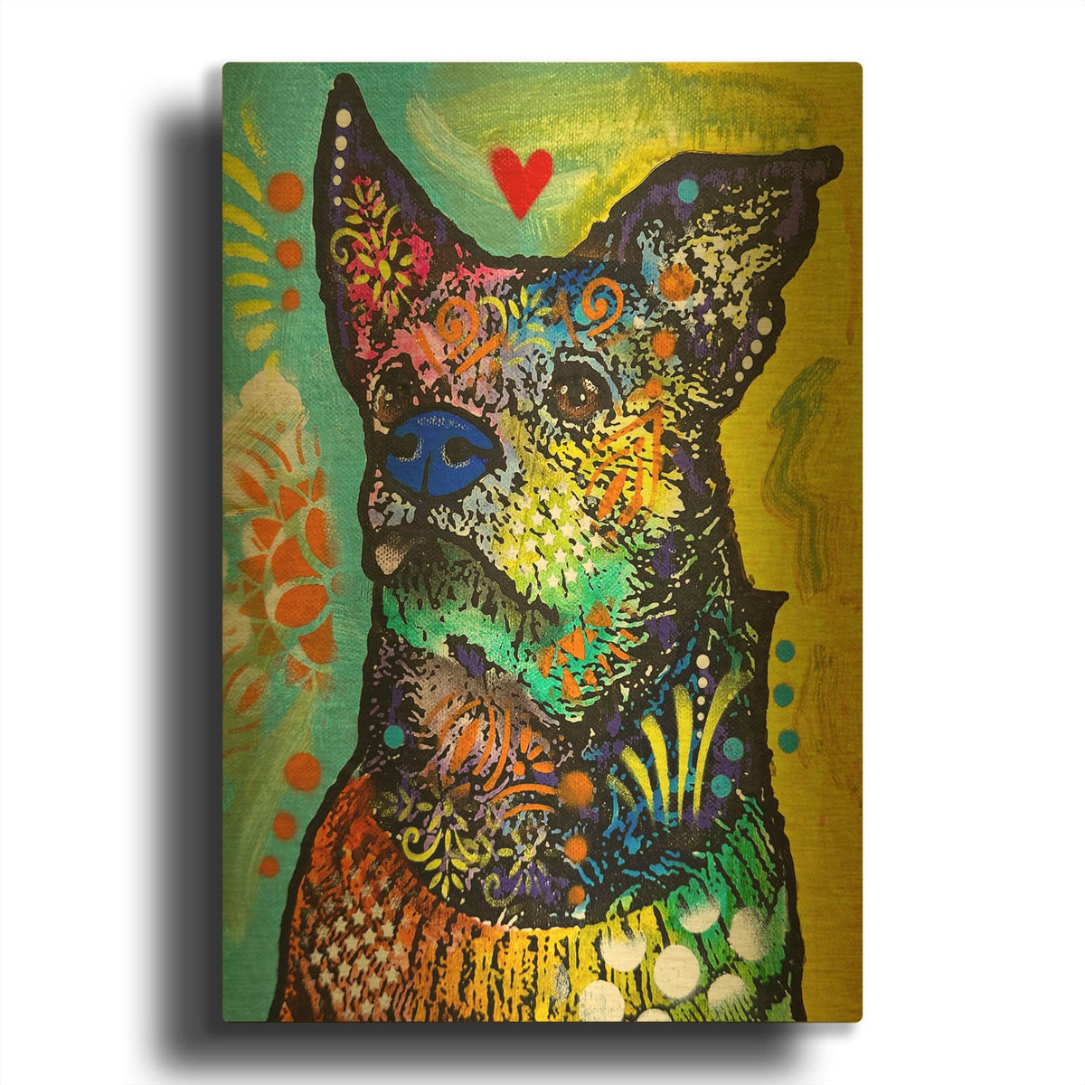 'Guardian Angel' By Dean Russo Gold Metal Wall Art