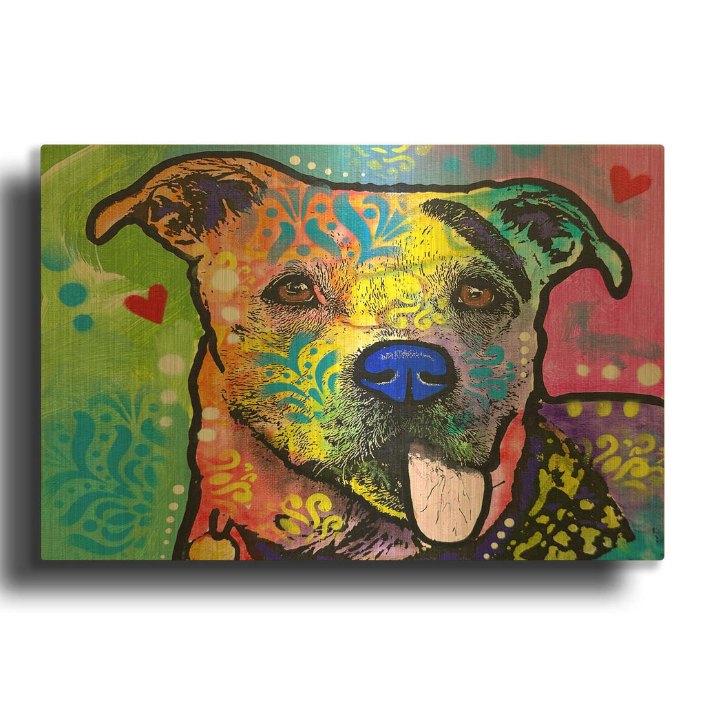 'I Phink My Tonge Iph Numb' By Dean Russo Gold Metal Wall Art
