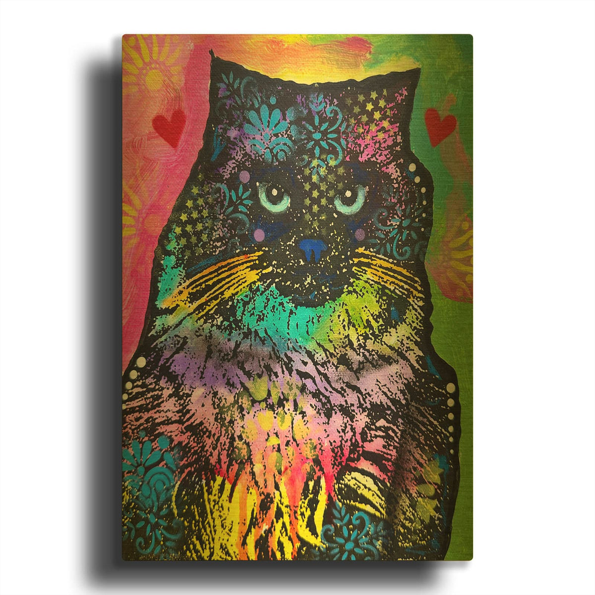 'Princess Blue Eyes' By Dean Russo Gold Metal Wall Art