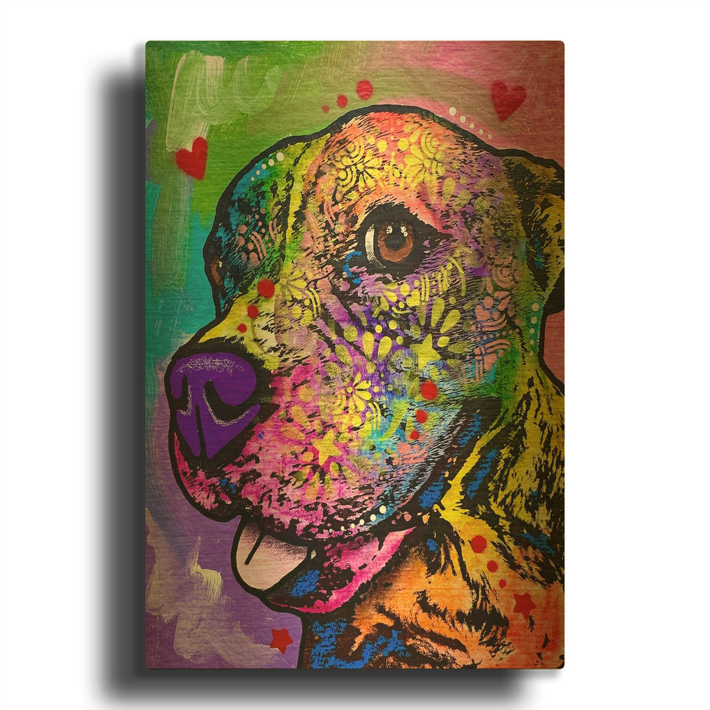 'Hey Cmere Love You' By Dean Russo Gold Metal Wall Art