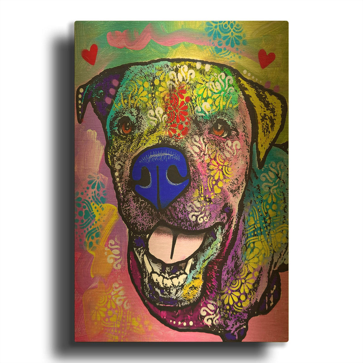 'Um Excuse Me I Love You' By Dean Russo Gold Metal Wall Art