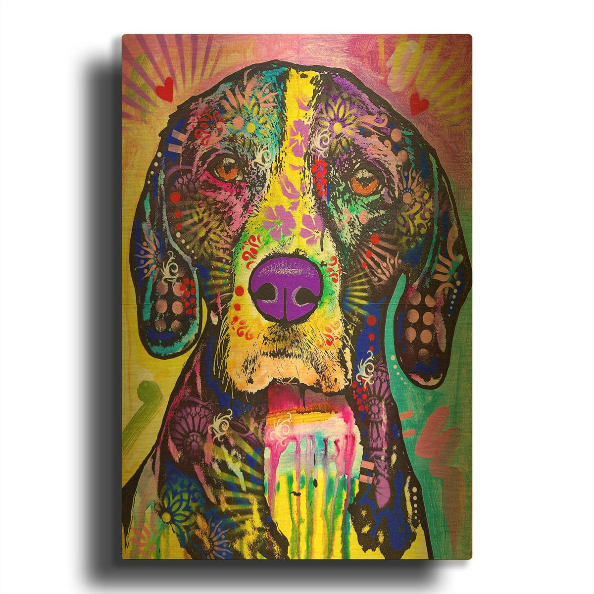 'Love Is Kindness' By Dean Russo Gold Metal Wall Art