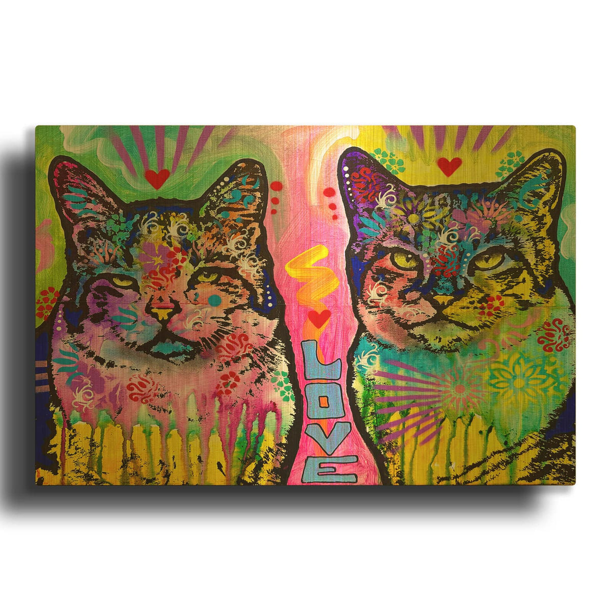 'Double Dose Of Love' By Dean Russo Gold Metal Wall Art