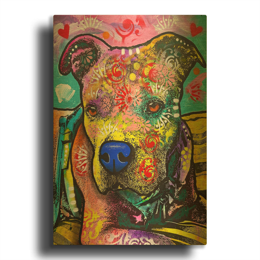 'Now Where Did I Leave That Chew Toy' By Dean Russo Gold Metal Wall Art