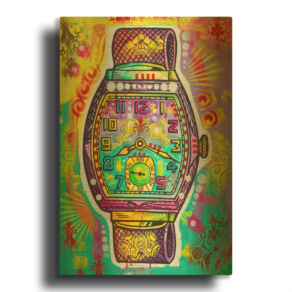 'Wrist Watch' By Dean Russo Gold Metal Wall Art