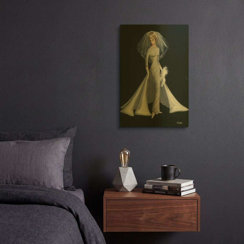 'Vintage Bride' By Anthony Casay Gold Metal Wall Art