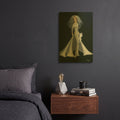 'Vintage Bride' By Anthony Casay Gold Metal Wall Art