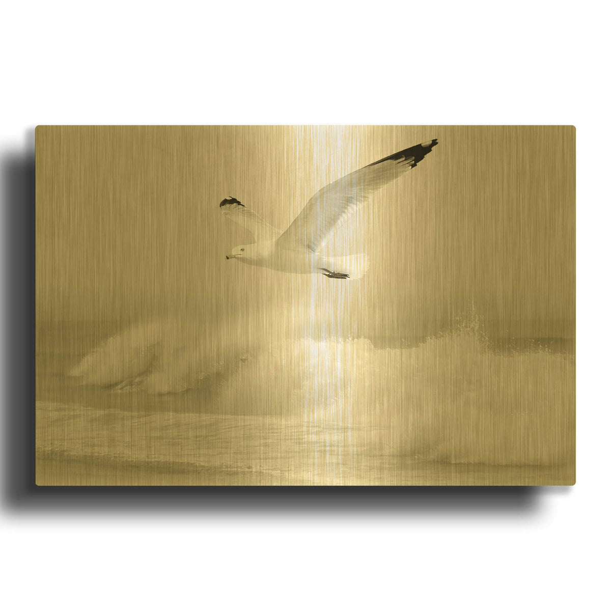 'Time Out 5' By Carlos Casamayor Gold Metal Wall Art